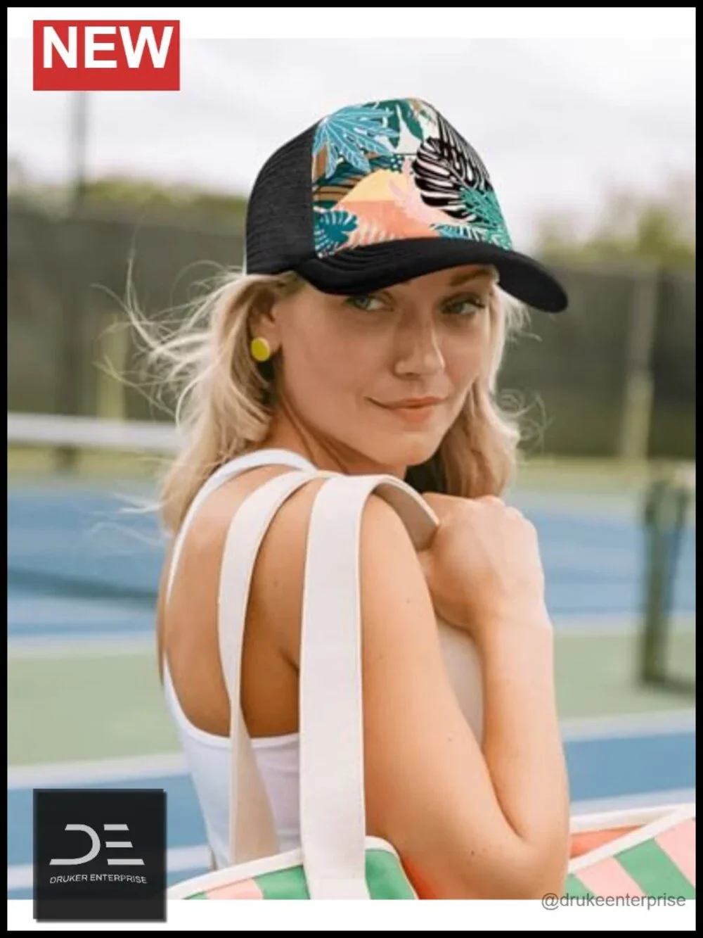 Trucker Hat Adjustable Snapback Baseball Cap Summer Sun Protection